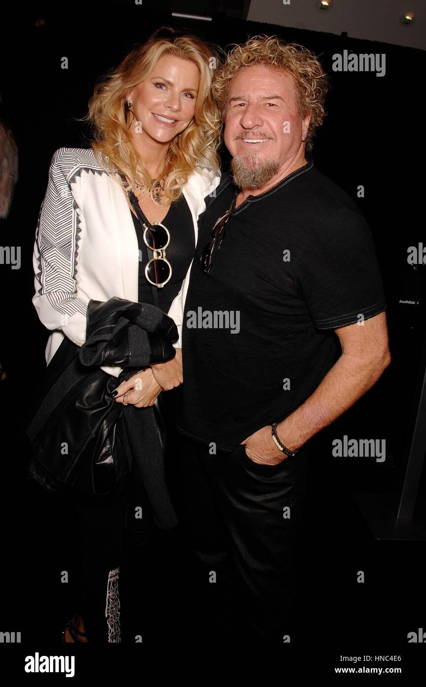 Los Angeles, CA, USA. 10th Feb, 2017. Kari Karte, Sammy Hagar at the
