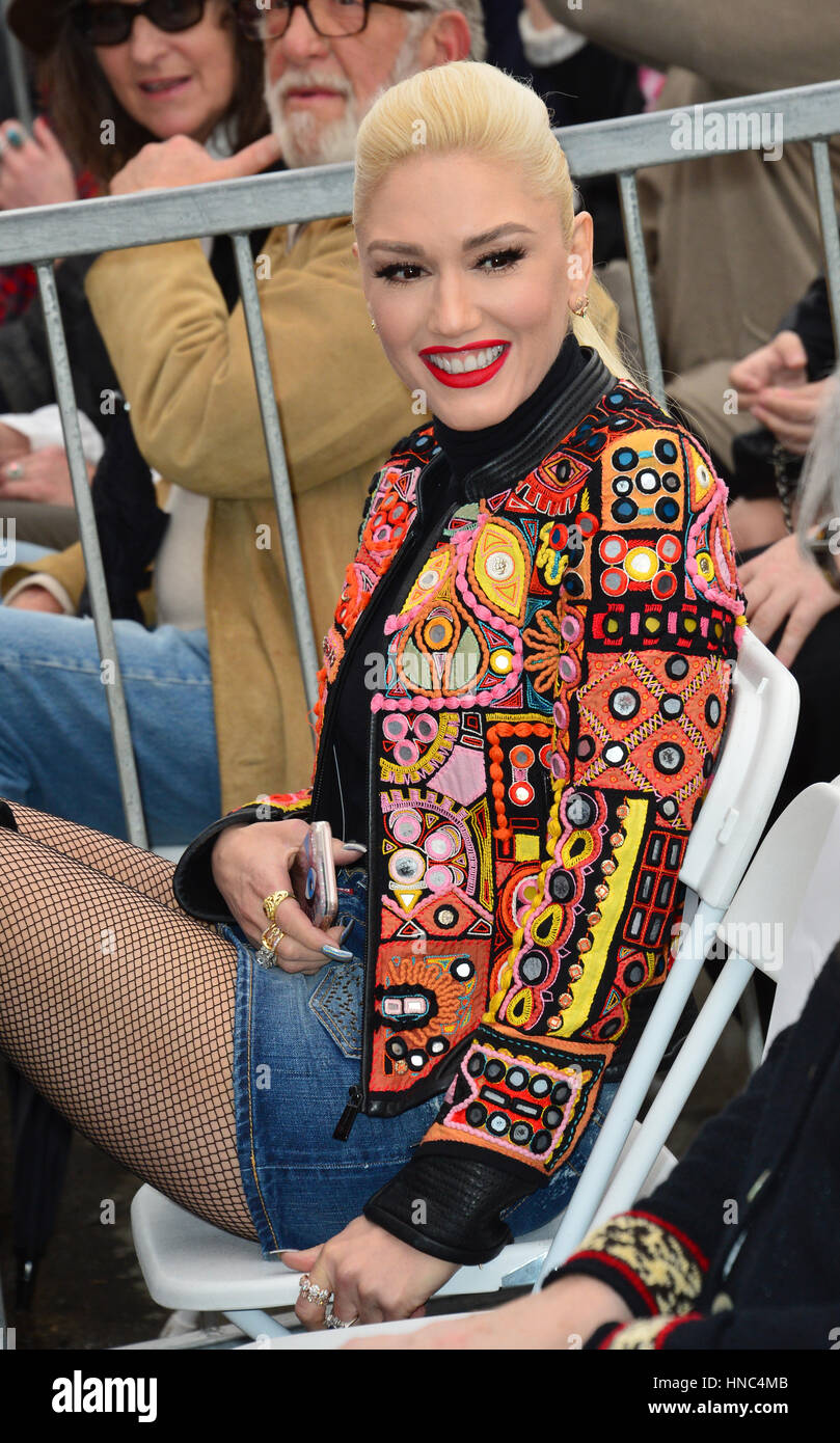 Los Angeles, California, USA. 10th February 2017. Singer Gwen Stefani