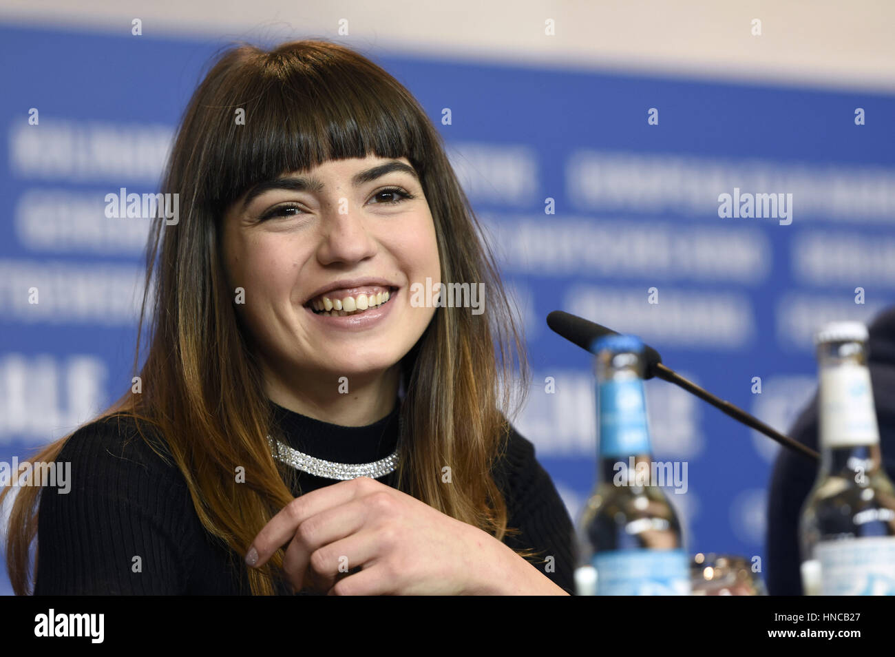 Berlin, Germany. 10th Feb, 2017. Anjela Nedyalkova during the 'T2 Trainspotting' press conference at the 67th Berlin International Film Festival/Berlinale 2017 on February 10, 2017 in Berlin, Germany. | usage worldwide Credit: dpa/Alamy Live News Stock Photo