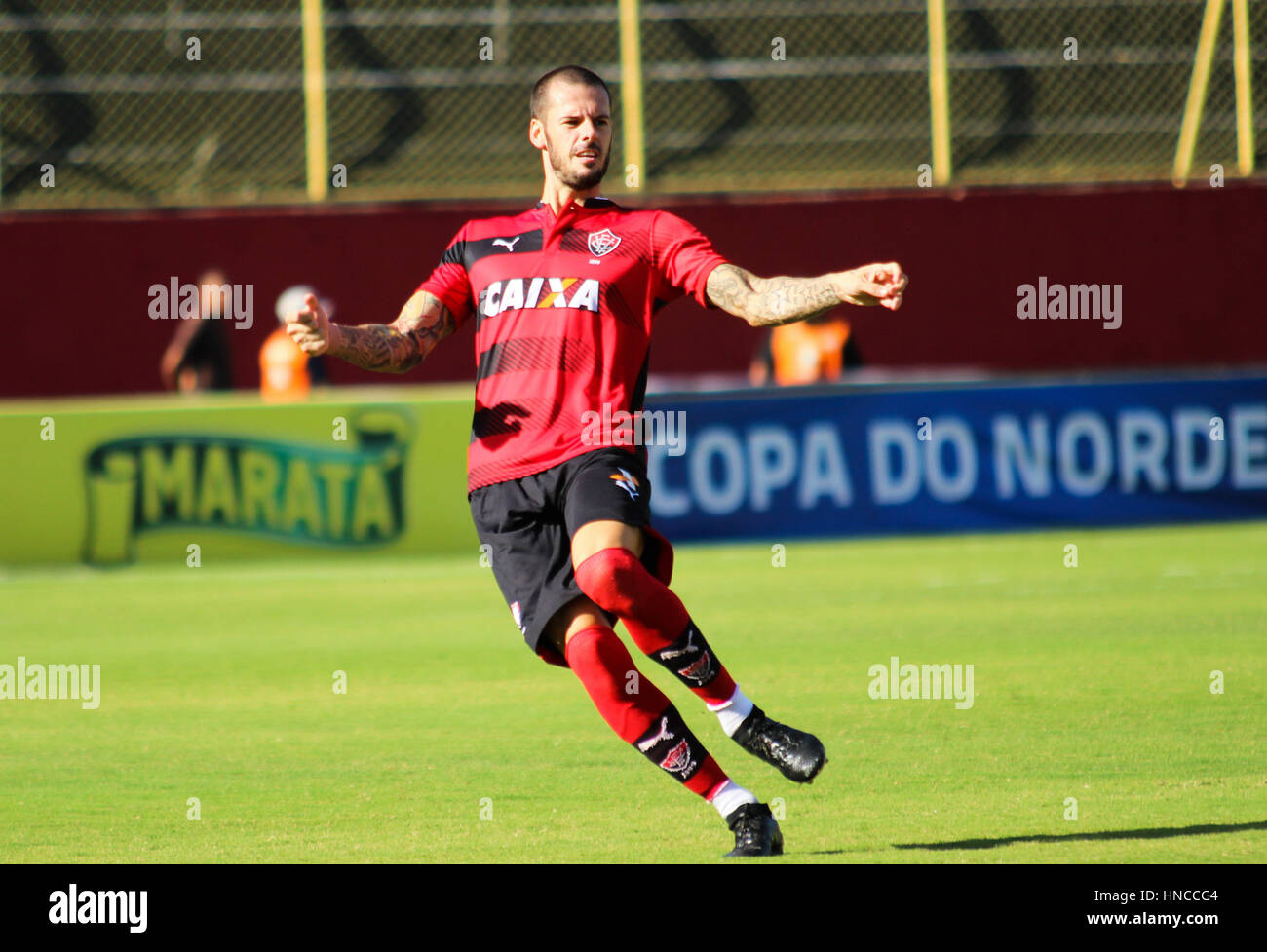 Salvador, Brazil. 11th Feb, 2017. Fullback Fred Vitoria in Vitoria x ...