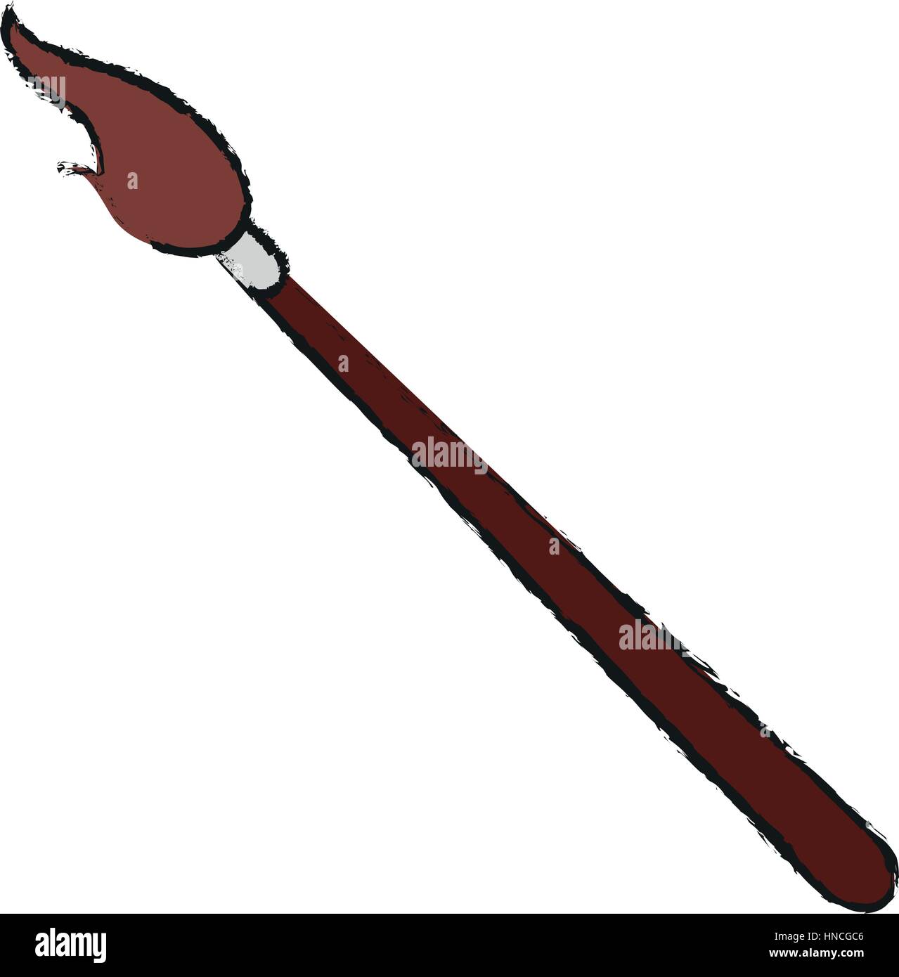 paint brush icon over white background. vector illustration Stock ...