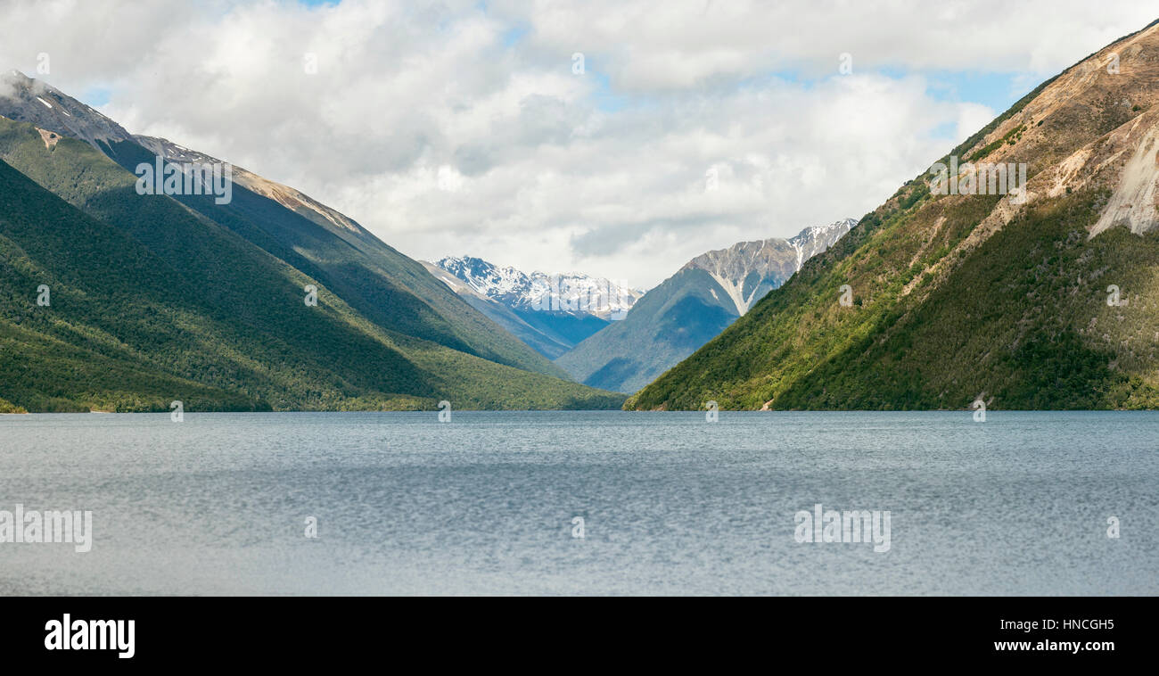 Lake Rotoiti, Nelson Lakes National Park, Tasman District, Southland, New Zealand Stock Photo