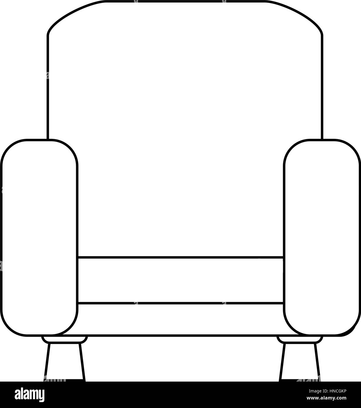 chair icon over white background. vector illustration Stock Vector ...