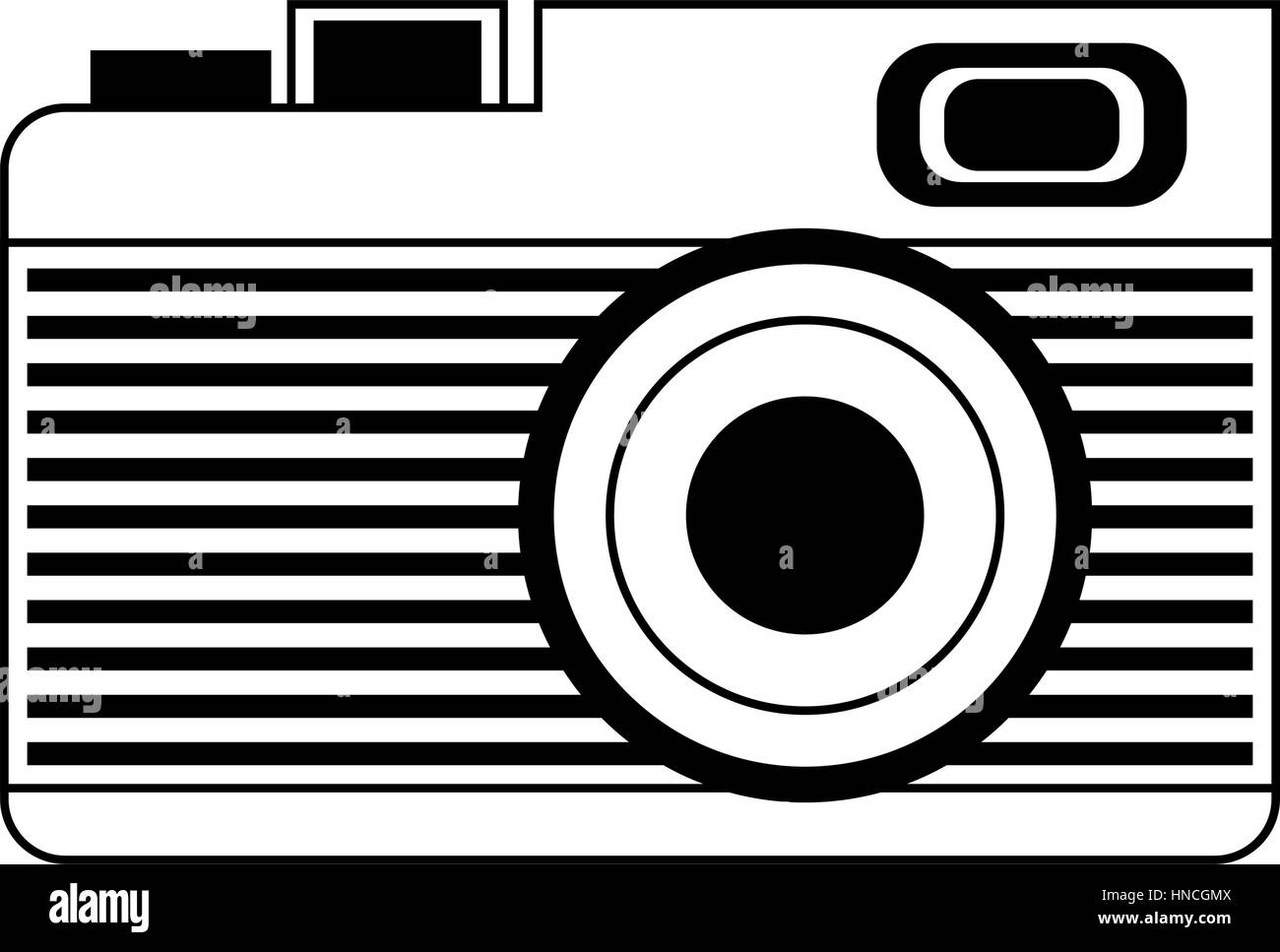 photographic camera icon over white background. vector illustration ...