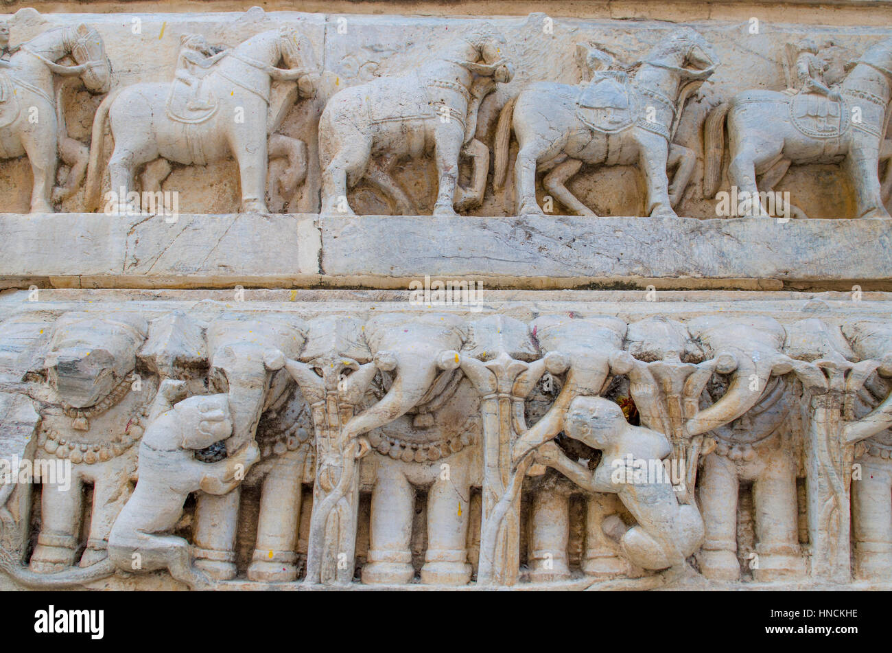 sculptural relief with the image of living beings Stock Photo Alamy