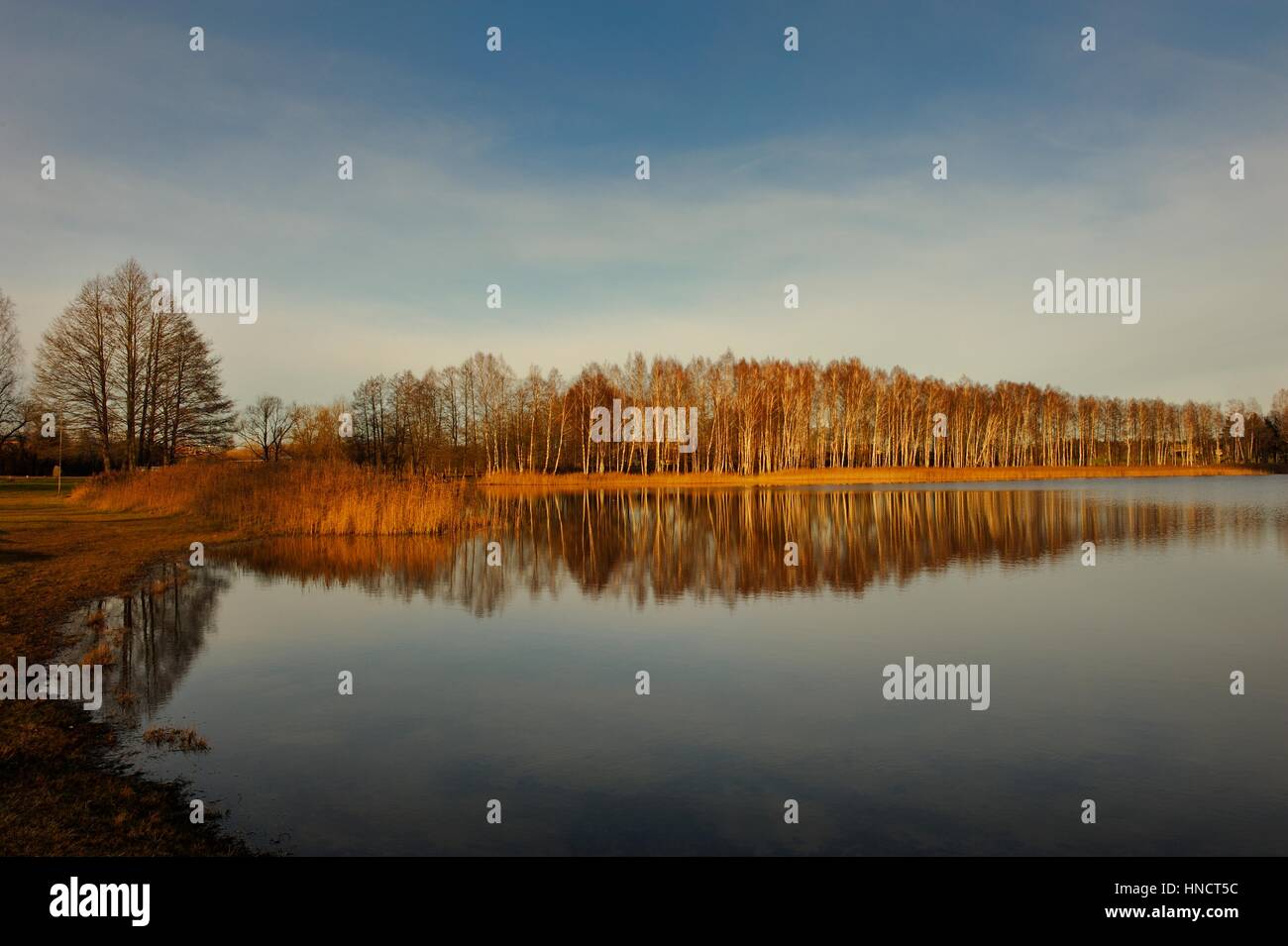 Landschaften in Litauen,Bridvaišis  ežeras,Tytuvenai Stock Photo