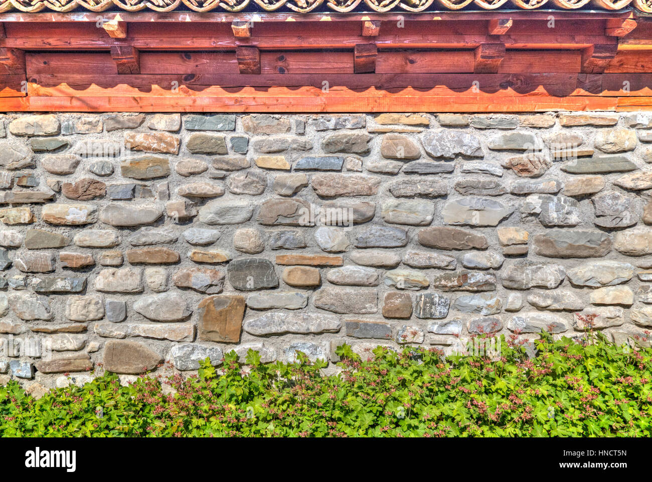 Stylish wall background with wooden beams Stock Photo - Alamy