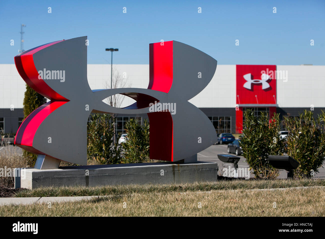 A logo sign outside of a facility occupied by Under Armour, Inc., in Mt.  Juliet, Tennessee on February 4, 2017 Stock Photo - Alamy