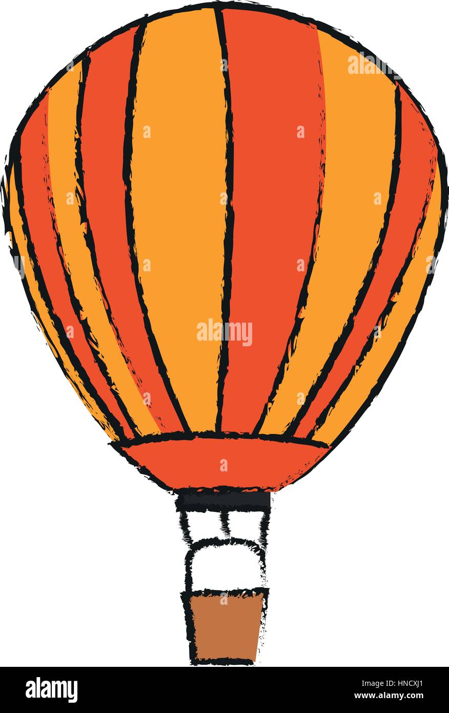 hot air balloon icon over white background. vector illustration Stock ...