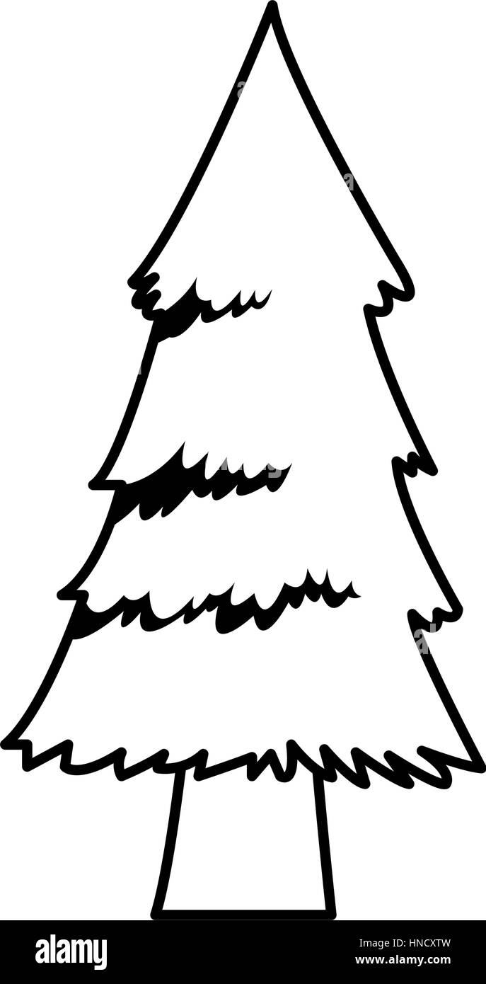 pine tree icon over white background. vector illustration Stock Vector ...