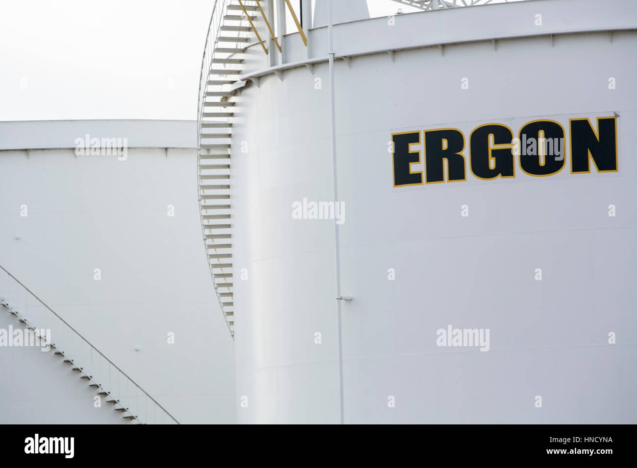 A logo sign outside of a facility occupied by Ergon, Inc., in Memphis ...