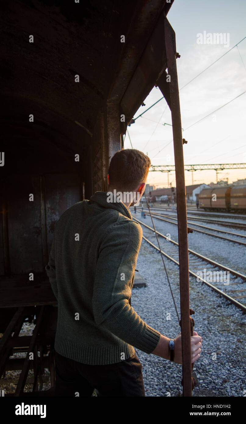 Old rusty train hi-res stock photography and images - Alamy