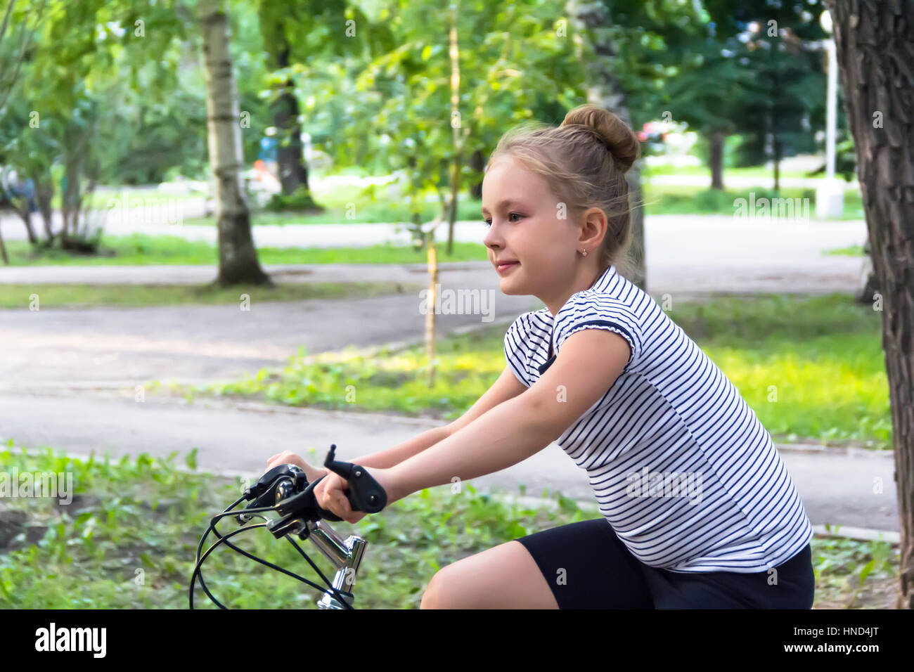 girl driving bike