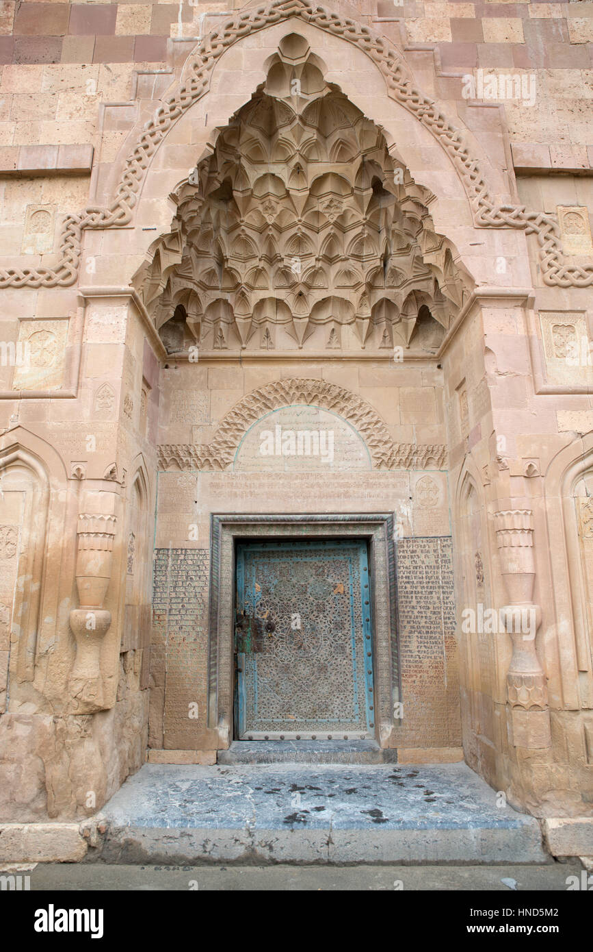 Main portal of St. Stepanos Monastery, Jolfa, East Azarbaijan province, Iran Stock Photo