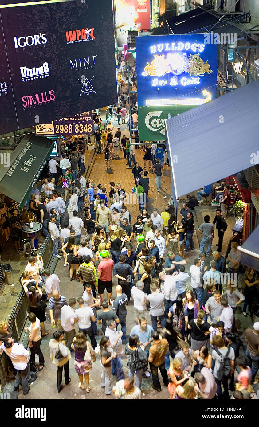 Lan kwai fong party area hires stock photography and images Alamy