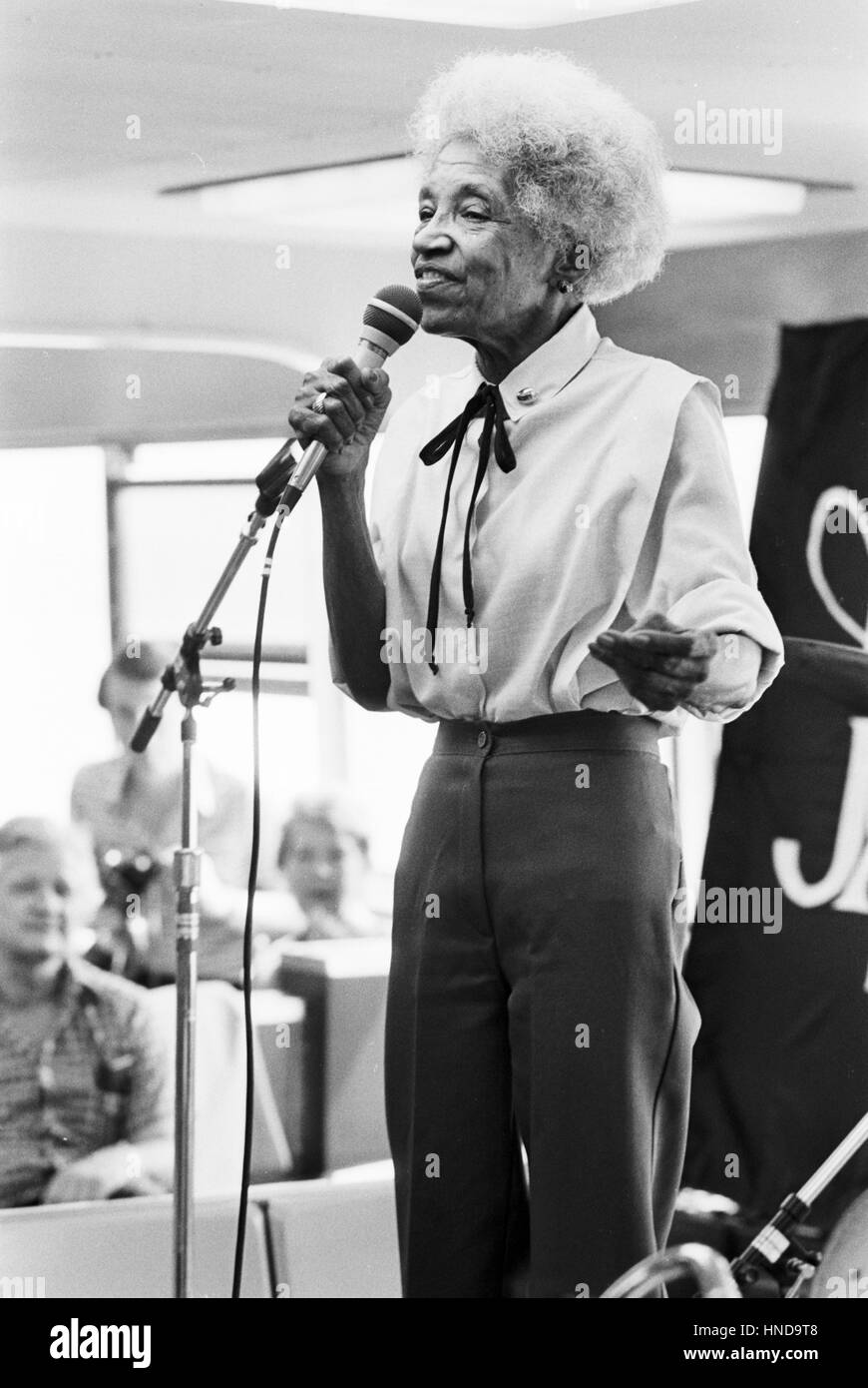 Maxine Sullivan performing during the Kool Jazz Festival, 1982. This
