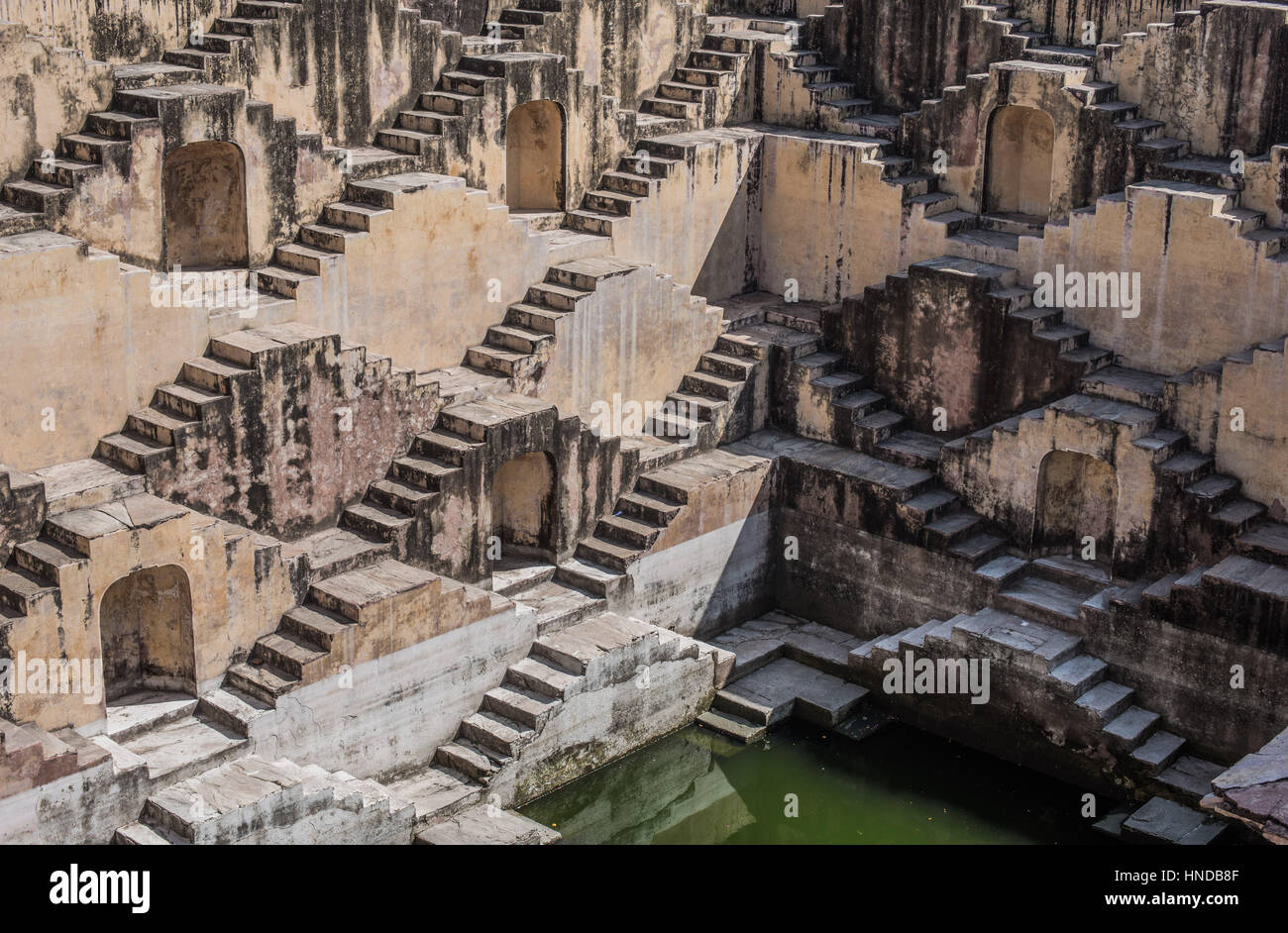 Step well near the amber fort, Jaipur Stock Photo