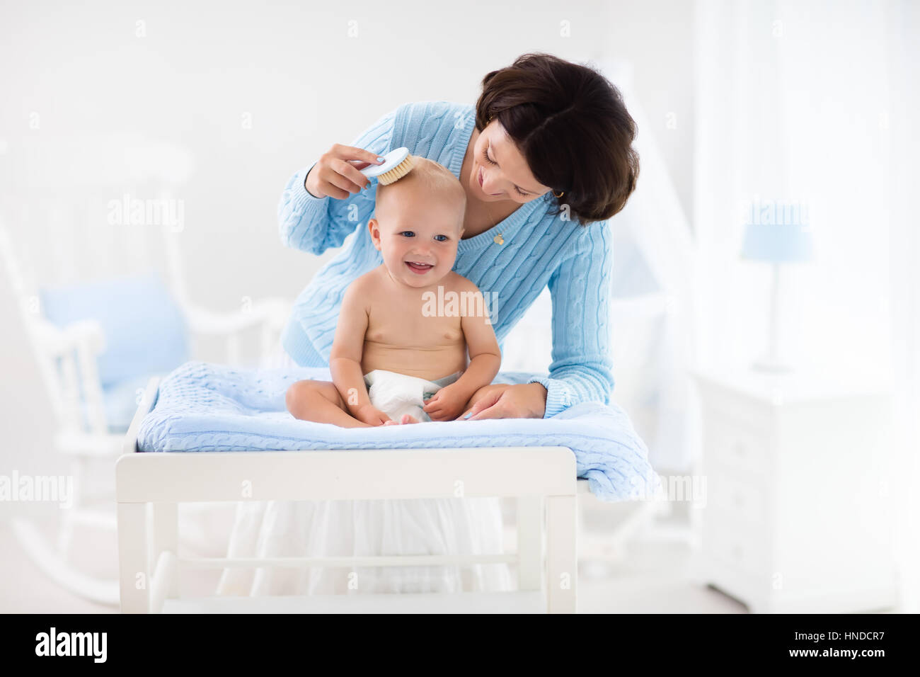 nursery with bed for mom