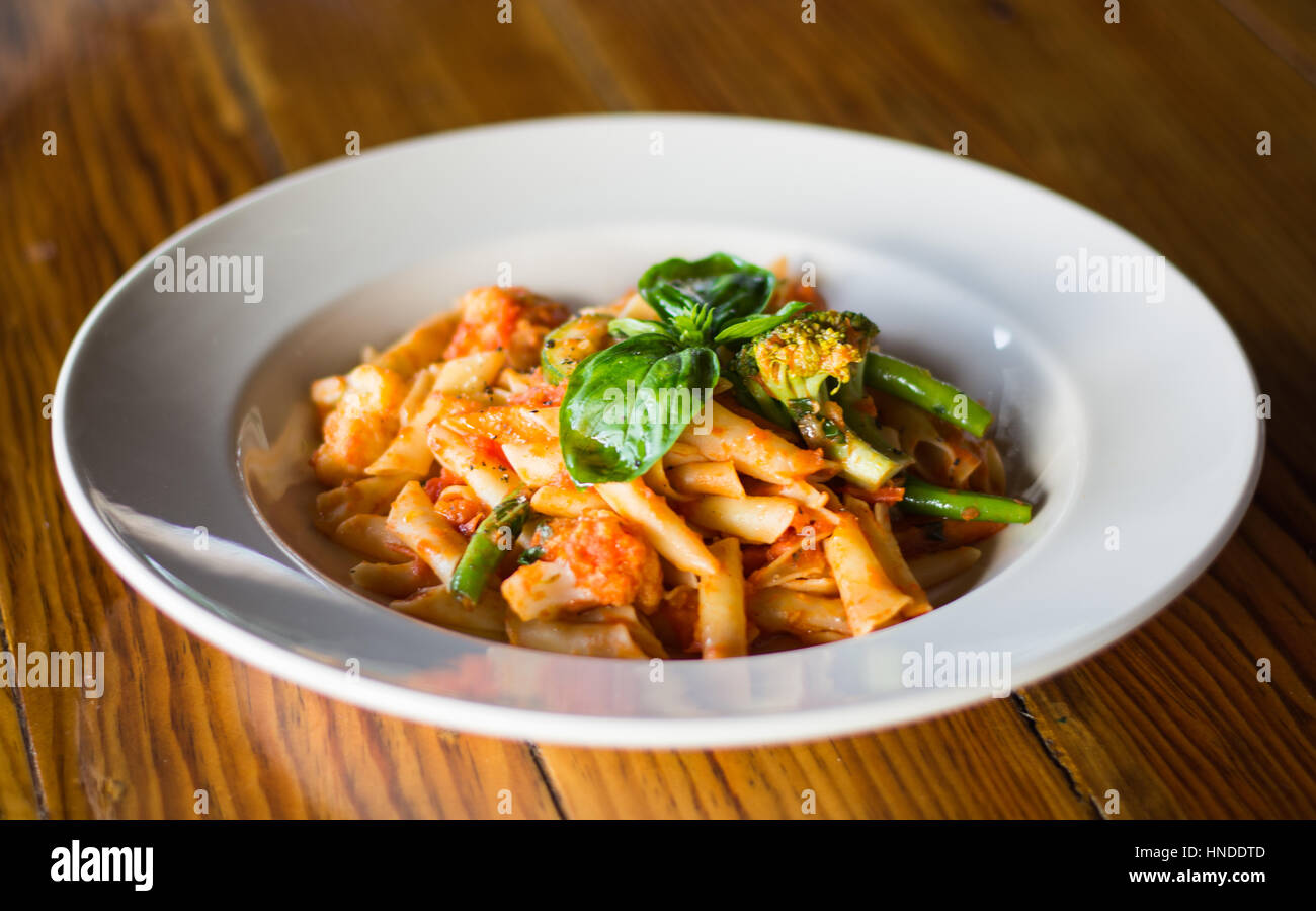 Vegan Pasta Bowl Stock Photo Alamy