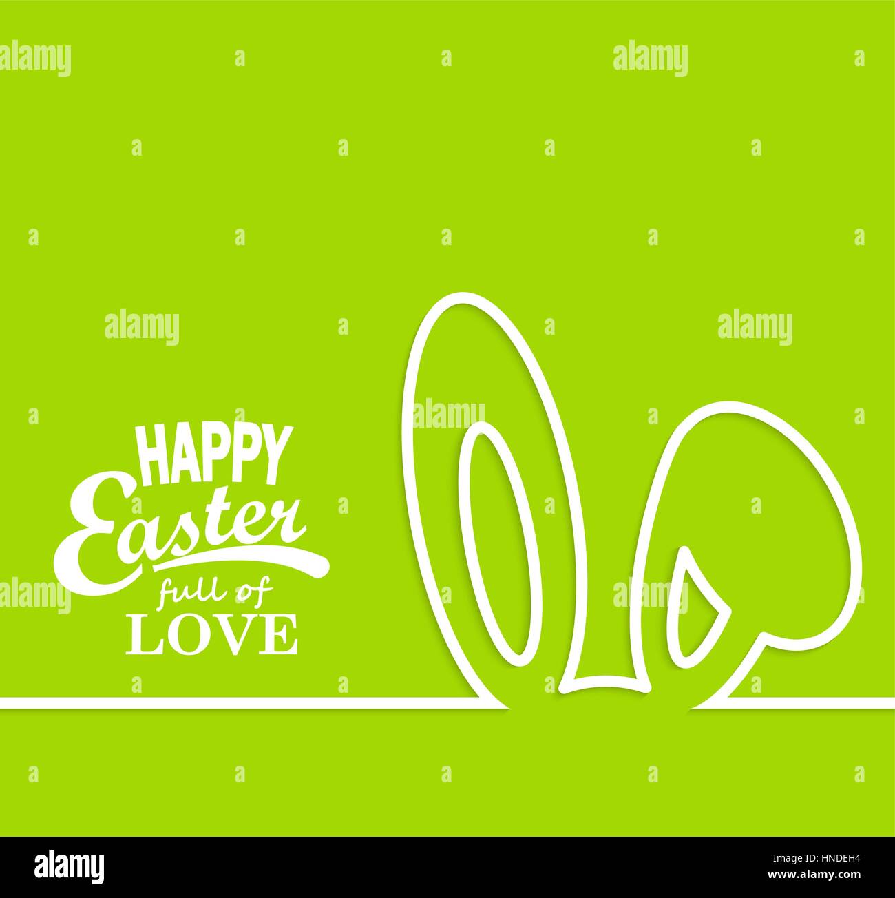 Happy easter cards illustration in line style. Vector Stock Vector
