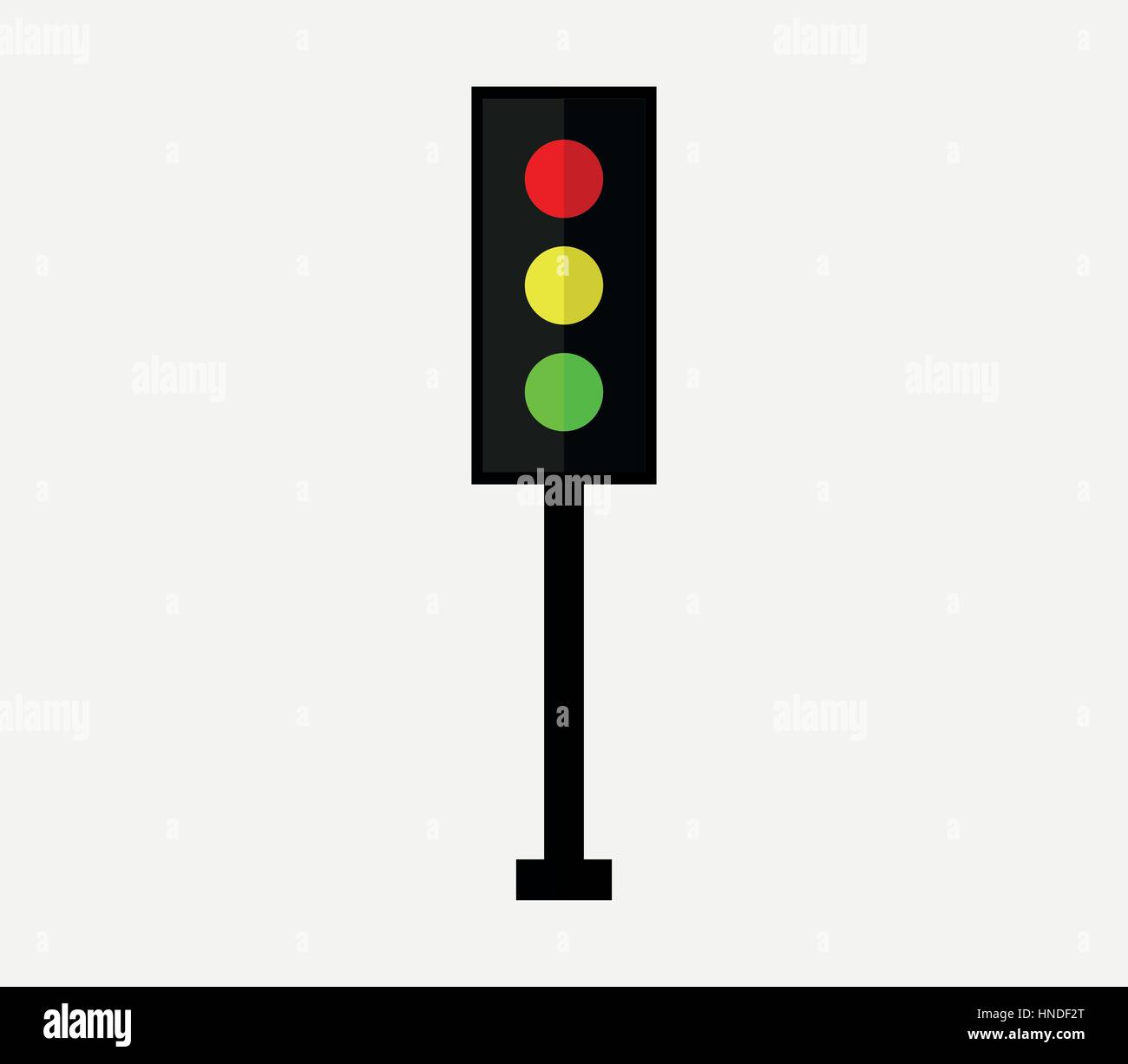 traffic light icon illustrated in vector on white background Stock ...