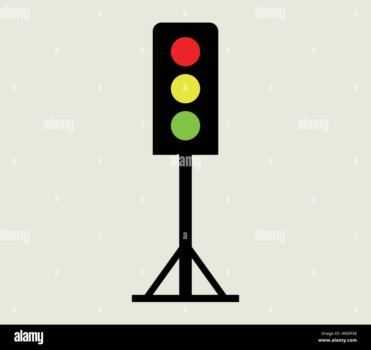 traffic light icon illustrated in vector on white background Stock ...