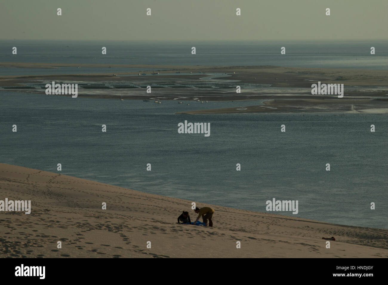 Dune of Pilat. The largest sand dune in Europe, France Stock Photo Alamy