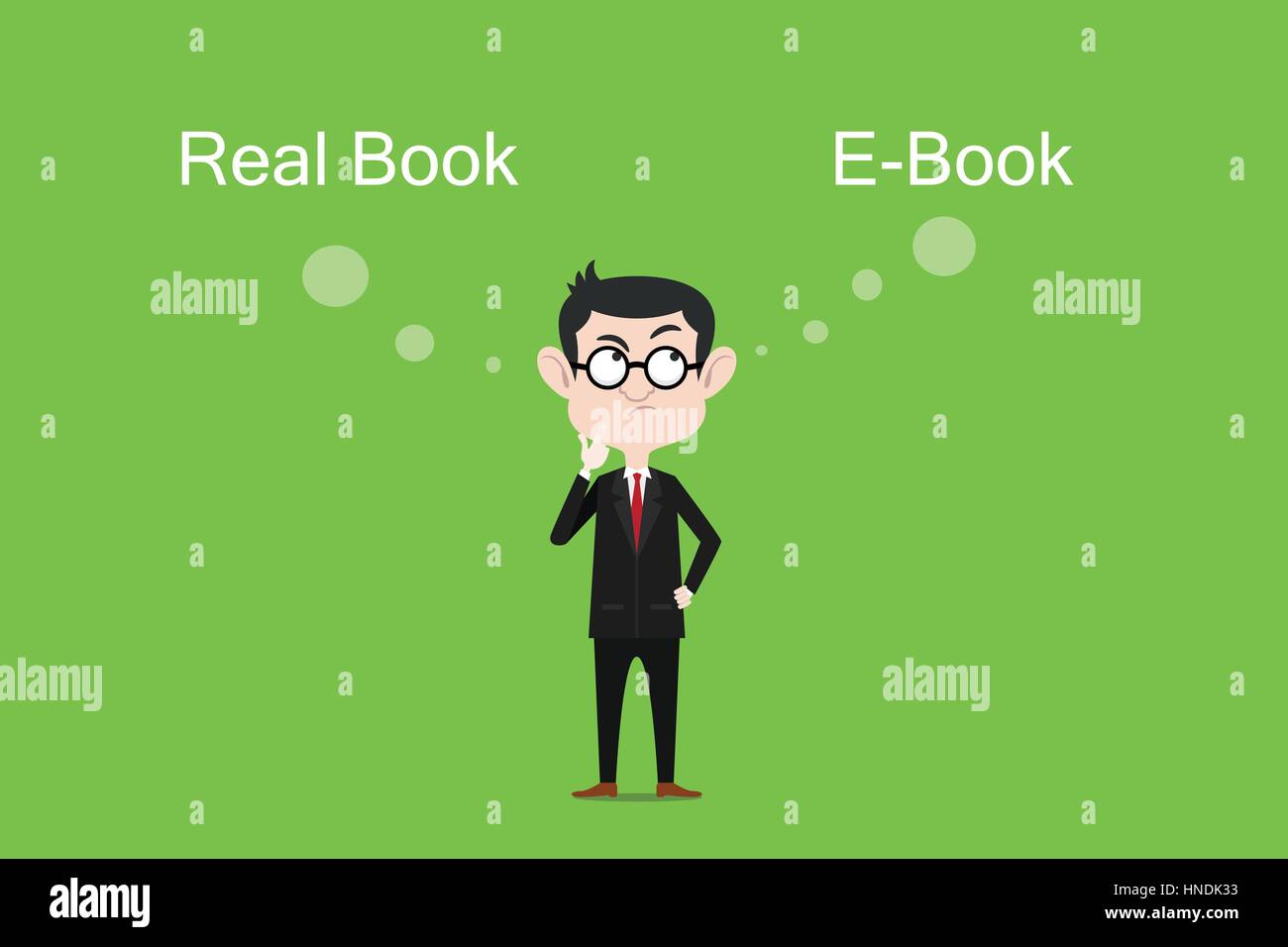 Comparing the benefits of real book vs ebook illustration with white