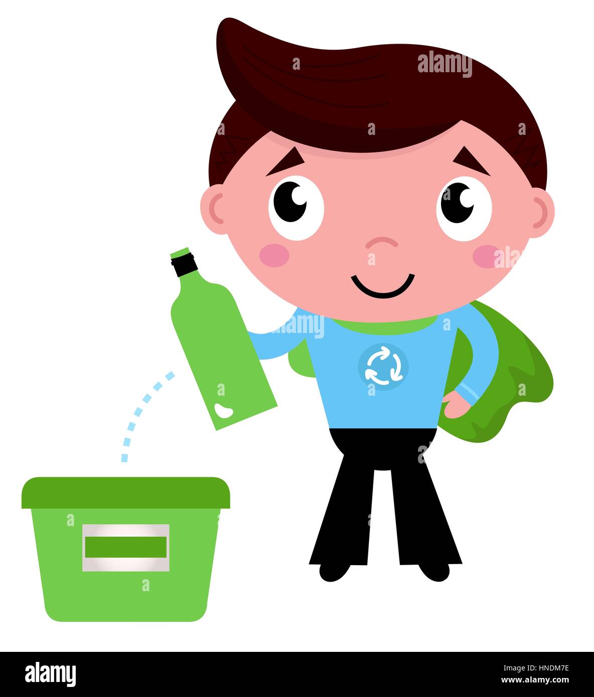 Cartoon Boy Recycling Stock Photos &amp; Cartoon Boy Recycling Stock Images ...