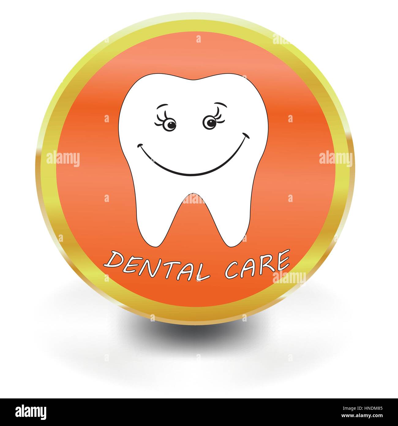 White Tooth Icon, dental care, vector illustration Stock Vector Image ...