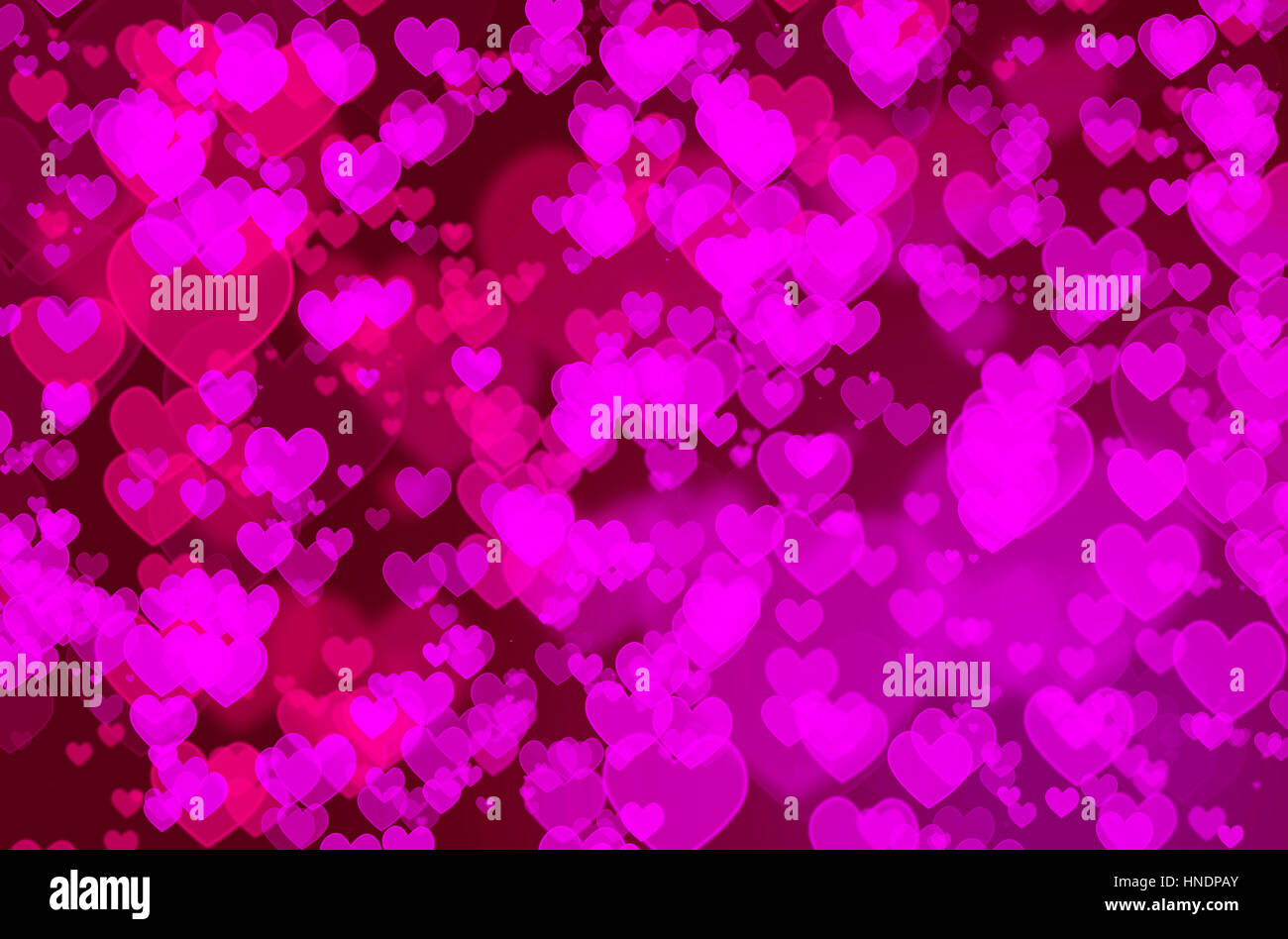 Background of heart bokeh for valentine's day concept Stock Photo - Alamy