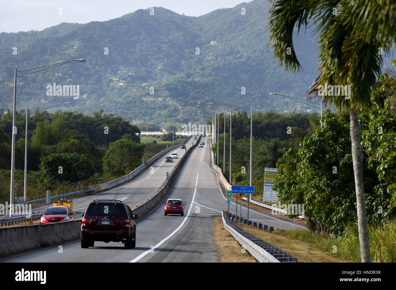 Route 53 in Western Puerto Rico Stock Photo