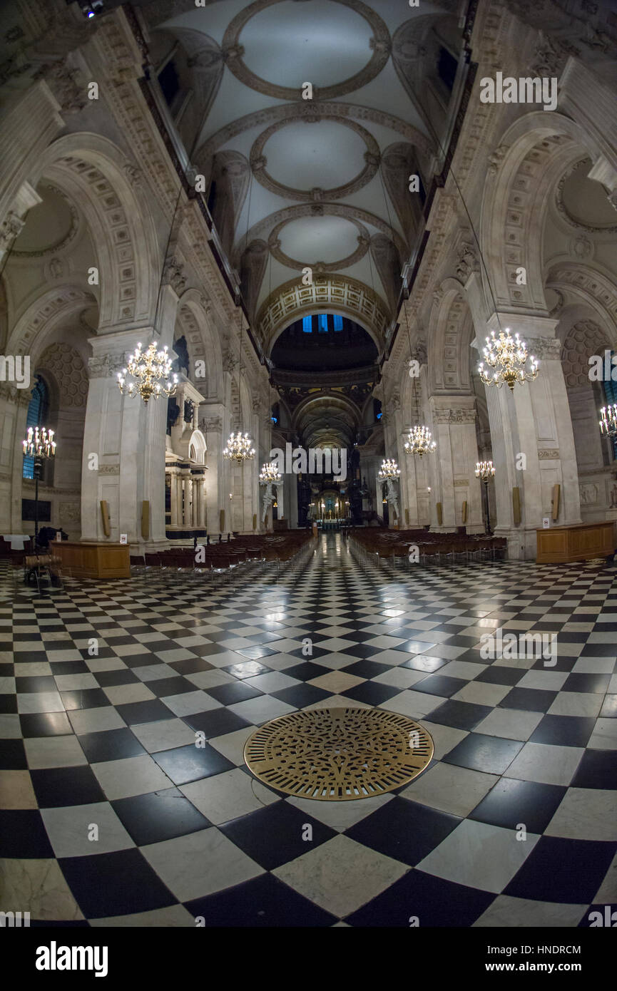 The Interior of St Paul's Cathedral, London Stock Photo