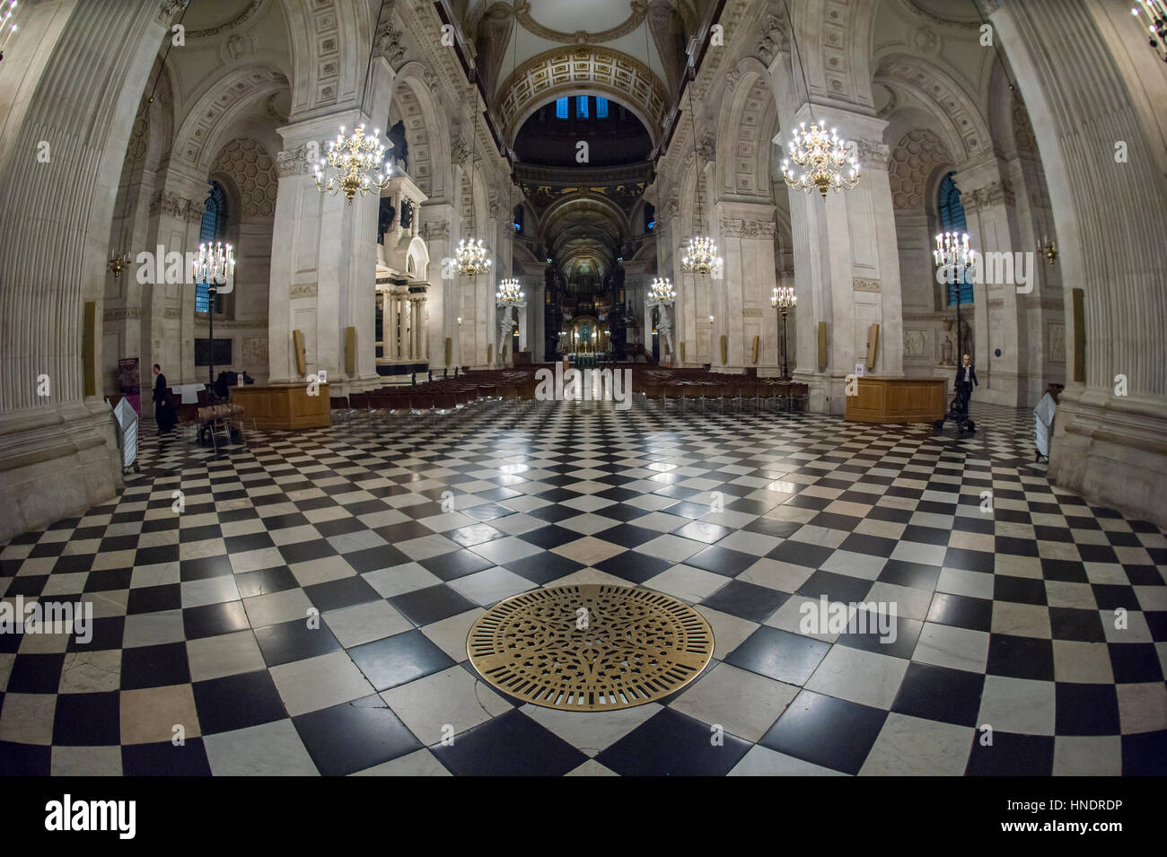 The Interior of St Paul's Cathedral Stock Photo