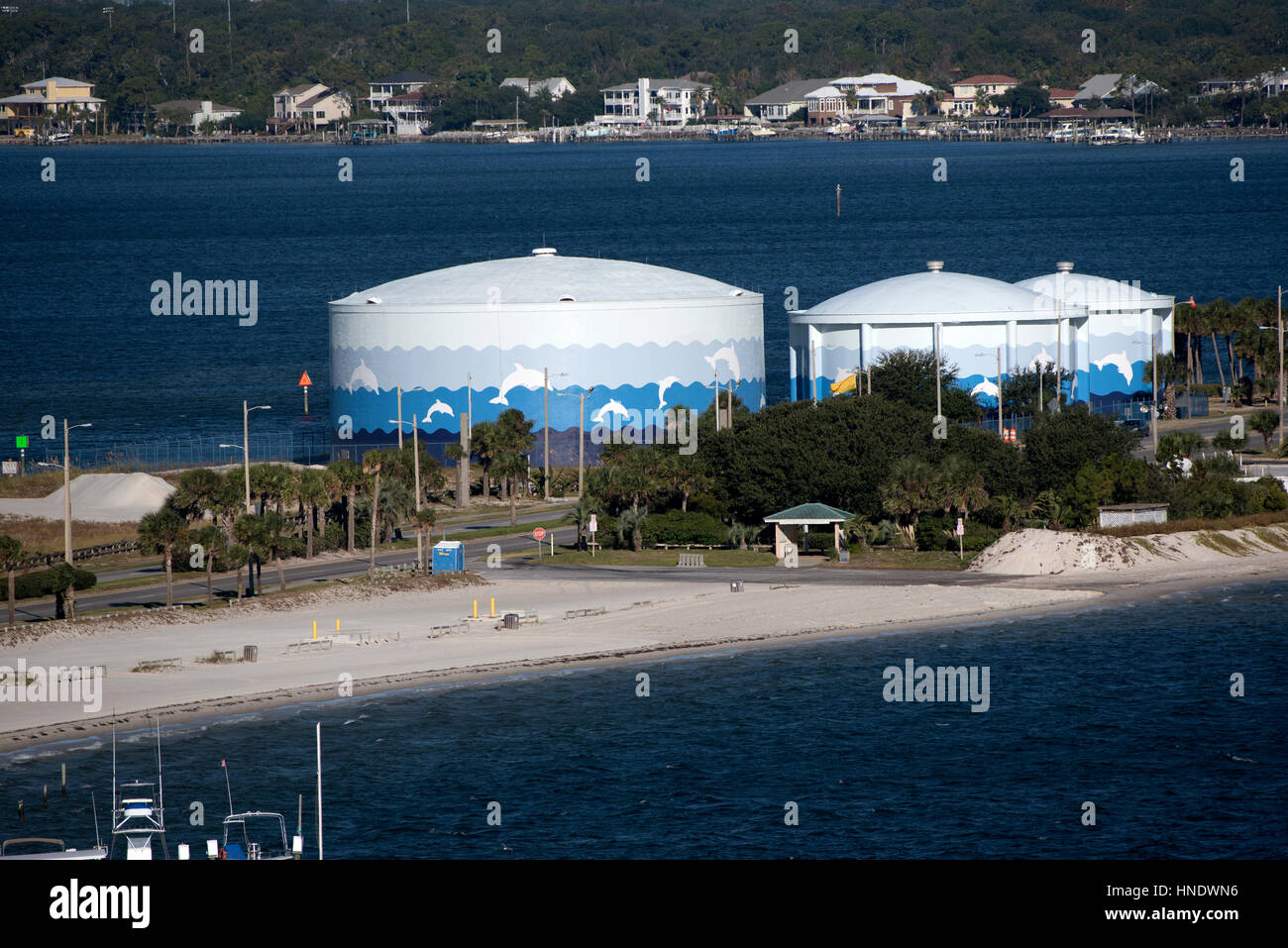 Florida pensacola beach water tower hires stock photography and images