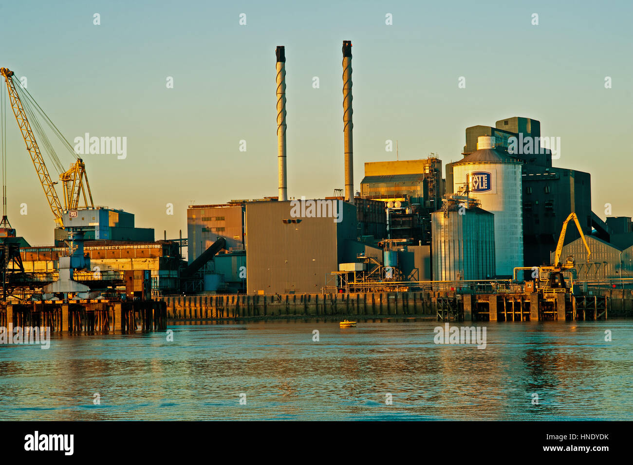 Tate and Lyle River Thames London Stock Photo
