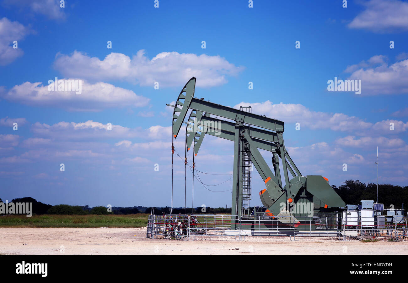 Oil Pumps on the field. Oil industry equipment Stock Photo Alamy