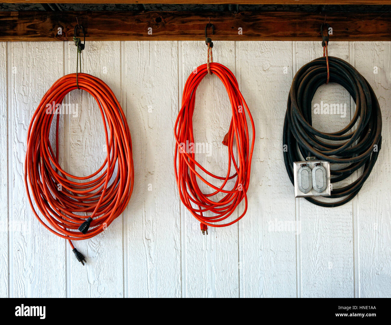Roll electric extension cable hires stock photography and images Alamy