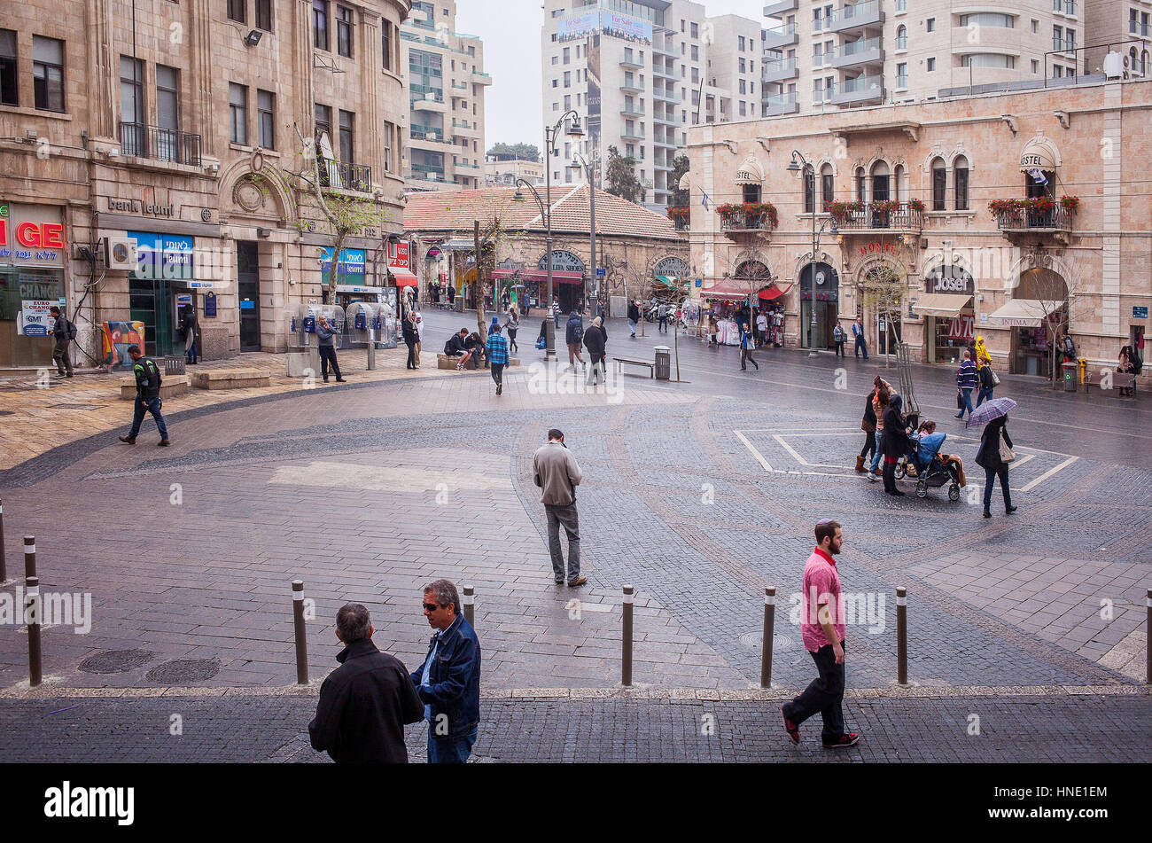 Zion square, Jerusalem, Israel Stock Photo Alamy