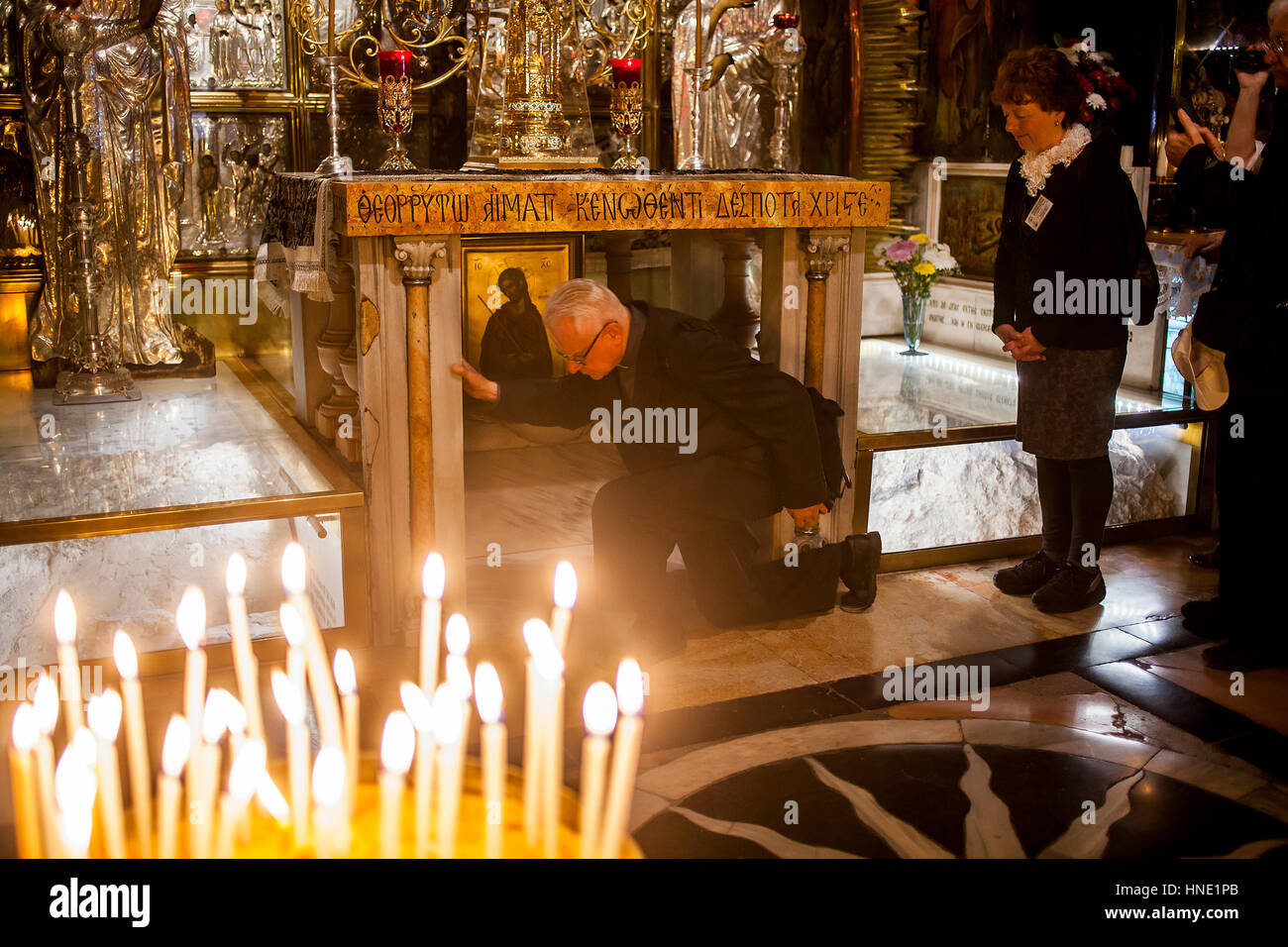 The 12th station of the Cross, the Altar of Crucifixion, Church of