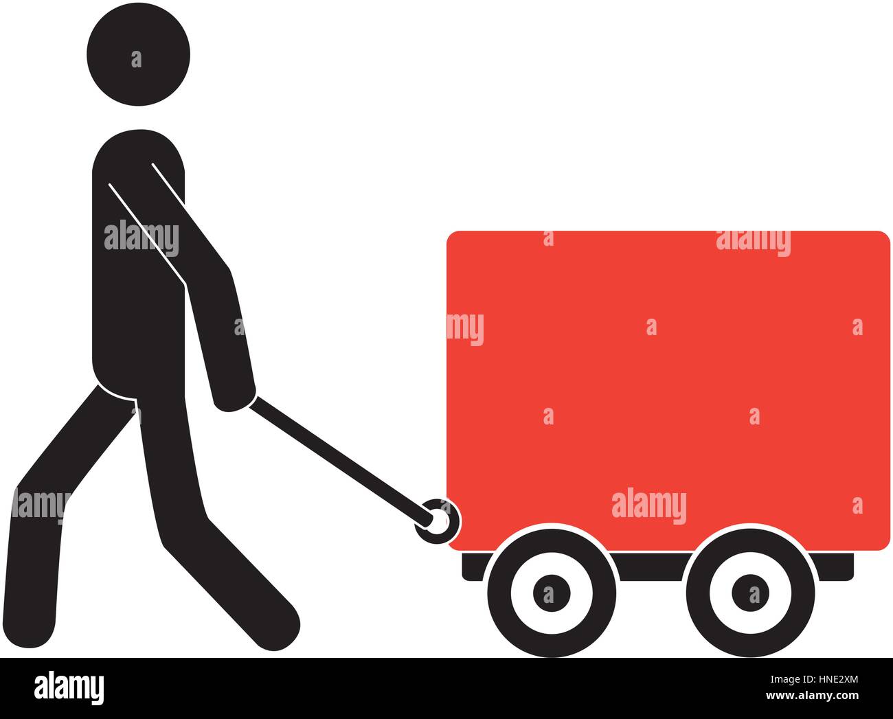 pictogram carrying Freight car icon vector illustration Stock Vector