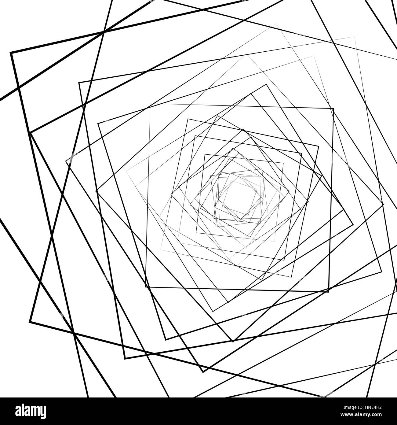 Rotation thin tangled lines Stock Vector Images - Alamy