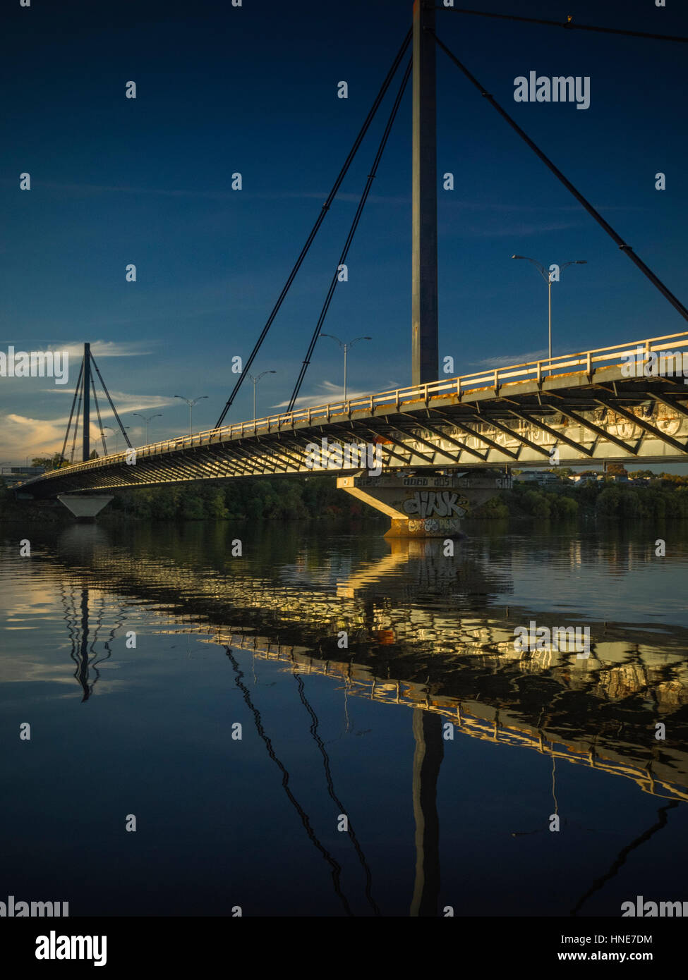 PapineauLeblanc Bridge from Montreal to Laval Stock Photo Alamy
