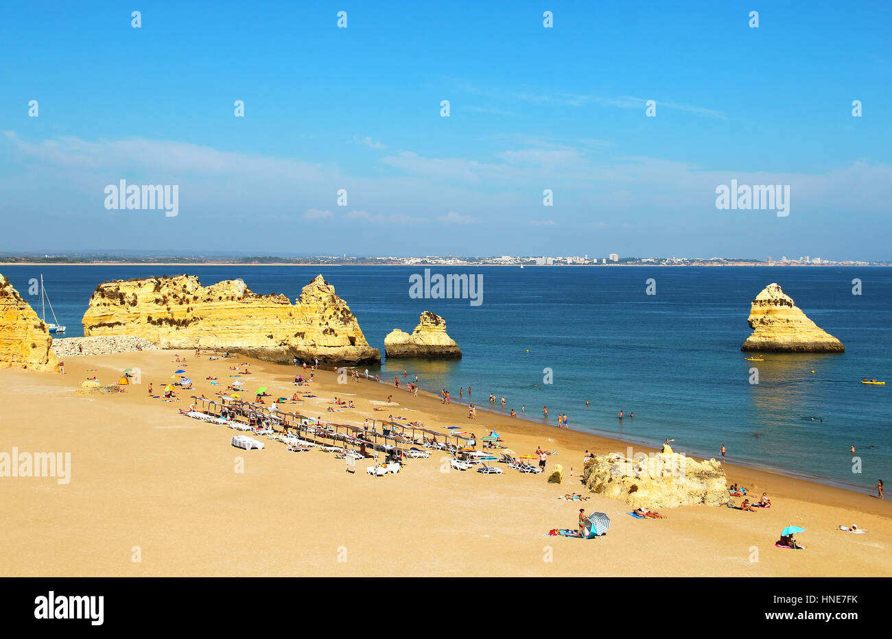 Dona Ana beach (Praia Dona Ana) in Lagos, Algarve, Portugal Stock Photo