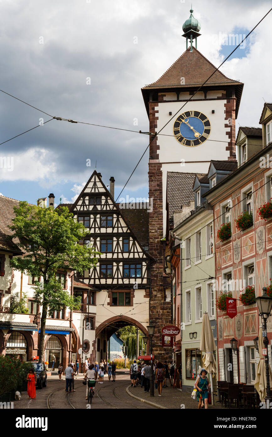 The Schwabentor or Swabian gate, Freiburg im Breisgau, Germany Stock Photo