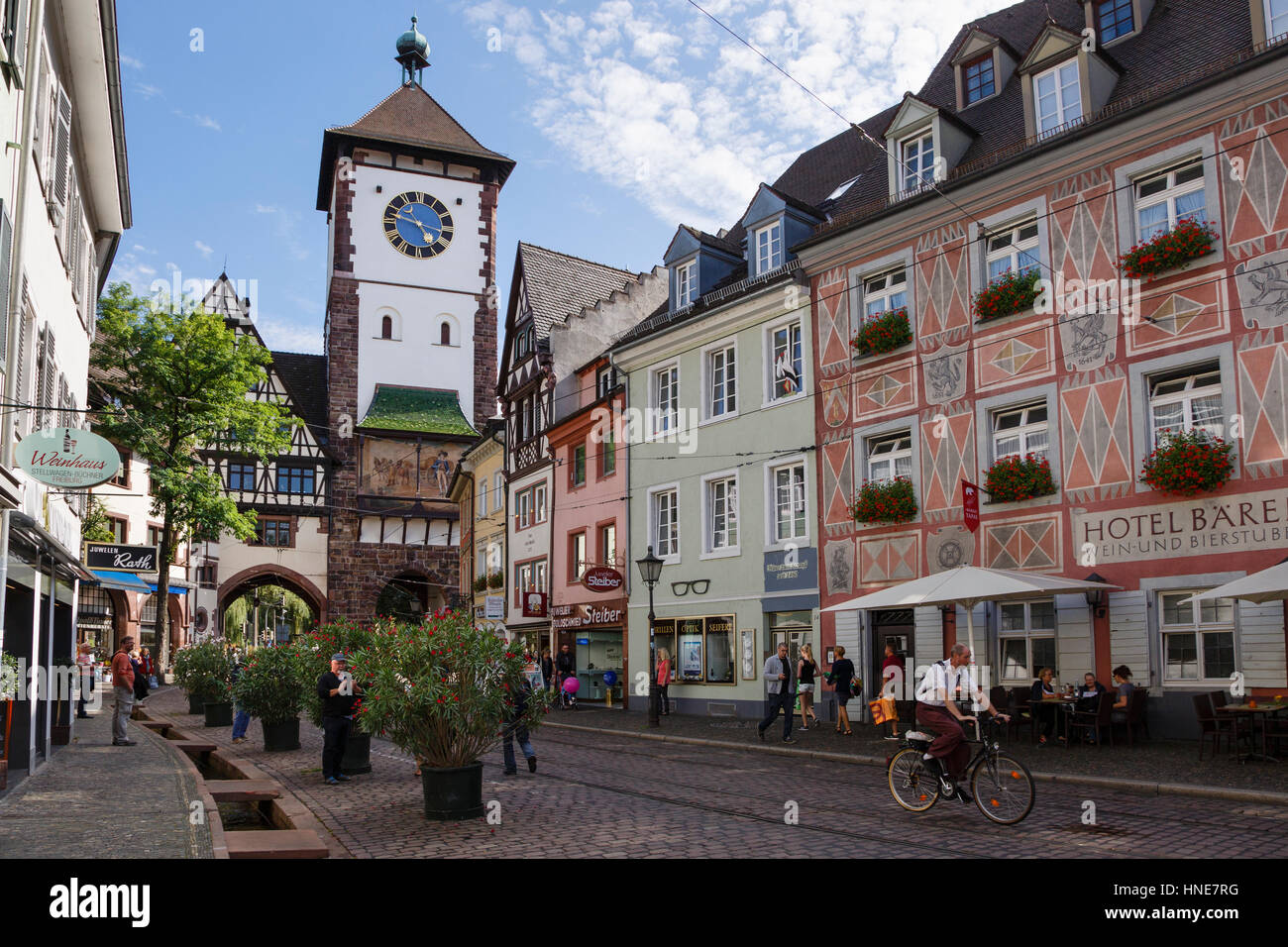 The Schwabentor or Swabian gate, Freiburg im Breisgau, Germany Stock Photo