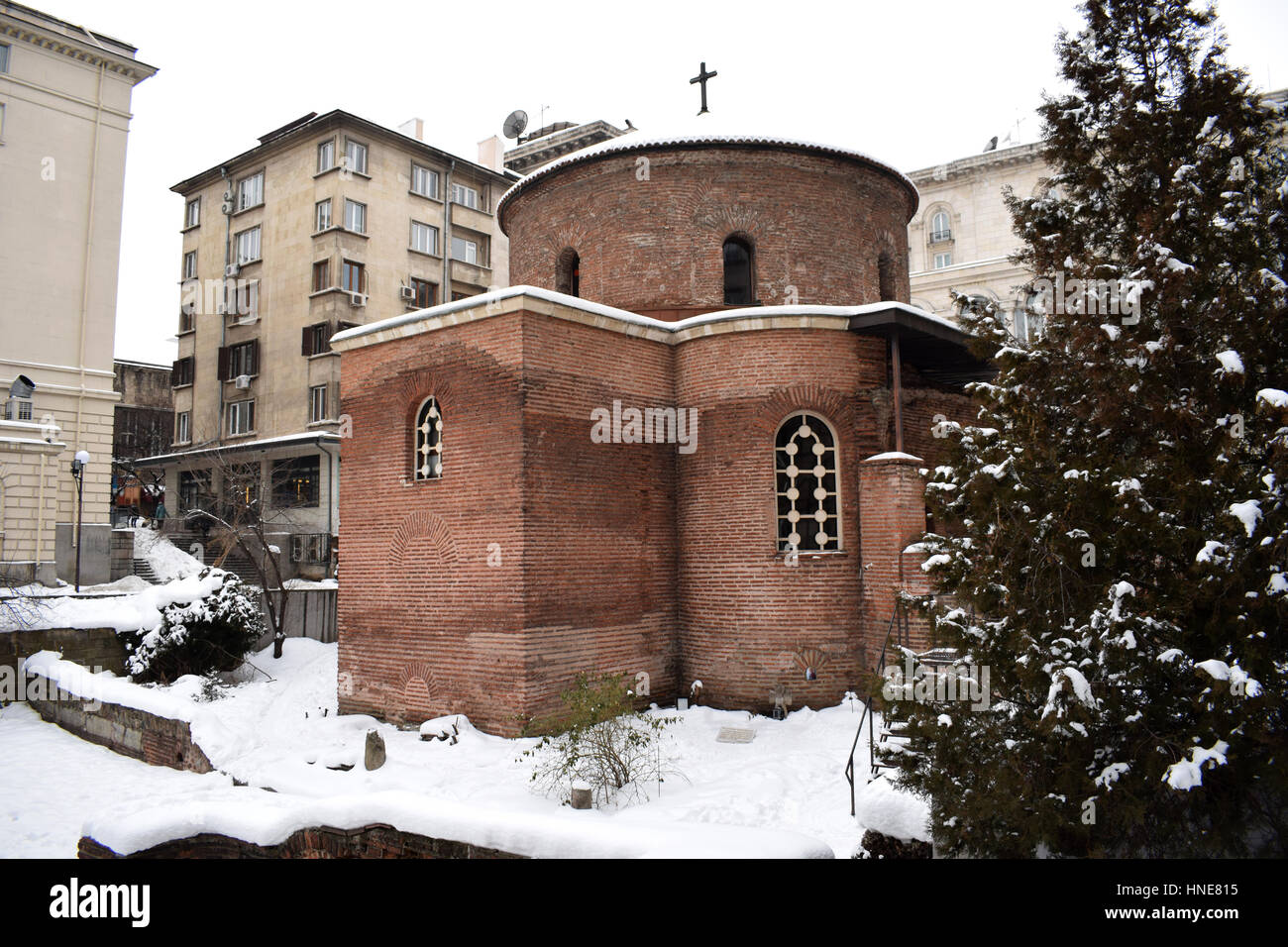 St George's Rotunda, Sofia, Bulgaria, January 2017 Stock Photo