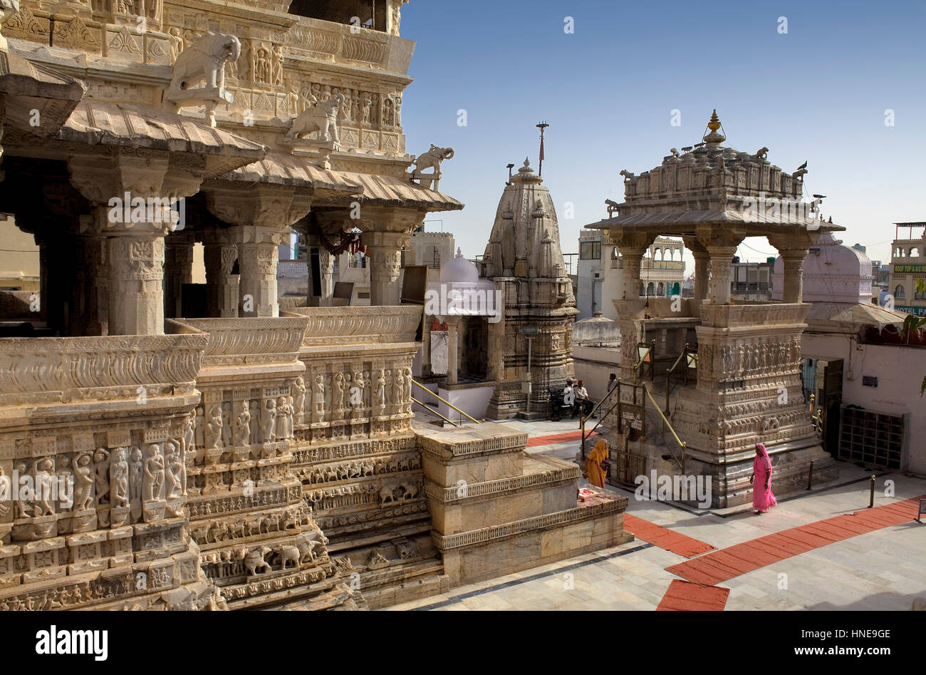 Jagdish Temple,Udaipur, Rajasthan, india Stock Photo