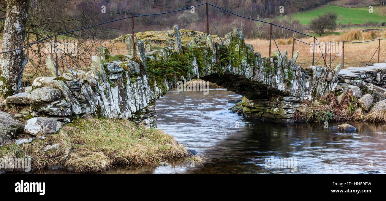 Slater Bridge, Little Langdale, Lake District, Cumbria Stock Photo