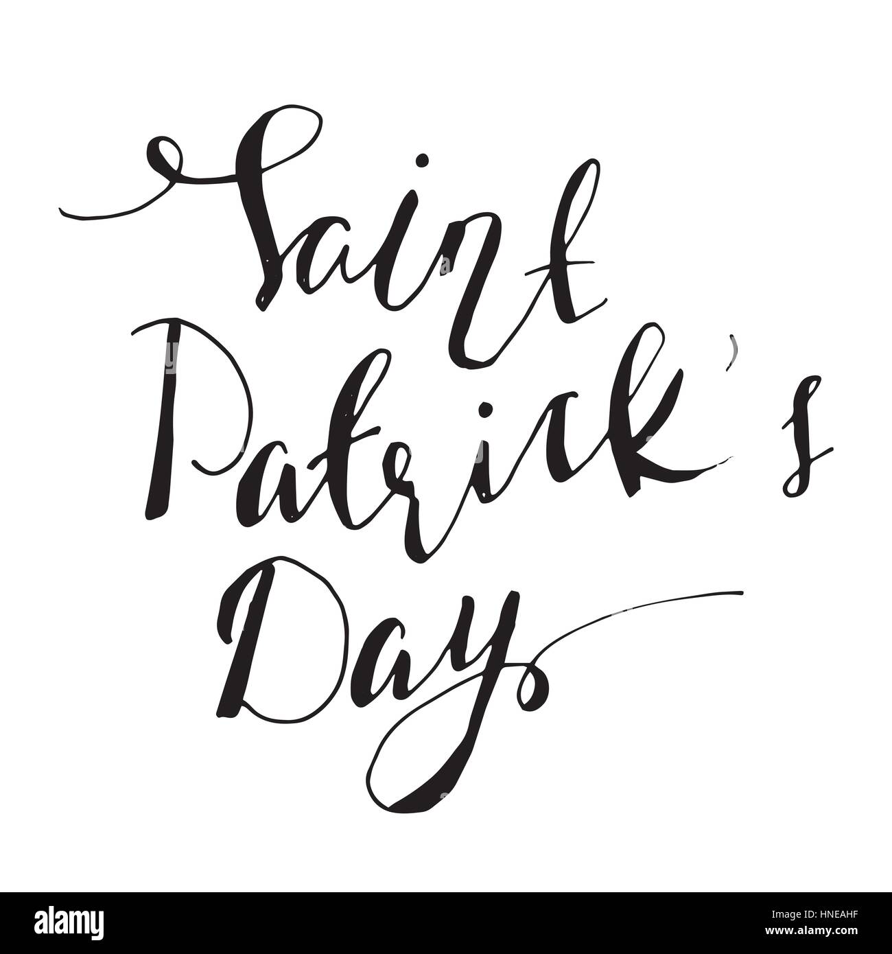 vector hand lettering saint patrick's day Stock Vector Image & Art - Alamy